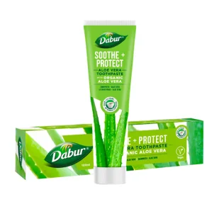 Dabur Ziołowa pasta do zębów z aloesem bez fluoru i parabenów 100ml - Pasty do zębów - miniaturka - grafika 1