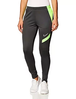 Spodnie damskie - Nike Damskie spodnie treningowe Academy Pro Knit Pant antracytowy/zielony/biały S - grafika 1