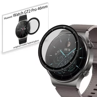 Grizz SZKŁO matowe hybrydowe 3D do Huawei Watch GT2 Pro 46mm - Akcesoria do pulsometrów i zegarków sportowych - miniaturka - grafika 1