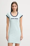 Sukienki - Calvin Klein Jeans sukienka kolor turkusowy mini dopasowana LV047C259G - miniaturka - grafika 1