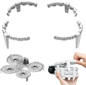 Akcesoria do drona - OSŁONA ŚMIGIEŁ NÓŻKI + PIERŚCIEŃ ANTYKOLIZYJNY ZABEZPIECZENIE OCHRONA DO DRONA DJI FLIP - miniaturka - grafika 1
