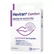 Problemy skórne - Heviran Comfort plastry na opryszczkę x15 sztuk - miniaturka - grafika 1