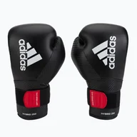 Rękawice bokserskie - Rękawice bokserskie adidas Hybrid 250 Duo Lace czarne ADIH250TG - miniaturka - grafika 1