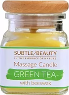 Olejki i świece do masażu - Subtle Beauty, Świeca do masażu - Zielona Herbata - miniaturka - grafika 1