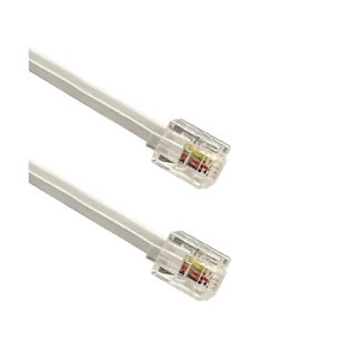 Przewód telefoniczny RJ11, biały, 15 m - Kable USB - miniaturka - grafika 1