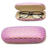 Akcesoria do okularów - Twarde etui Futerał na okulary fioletowe ET-1031E - miniaturka - grafika 1