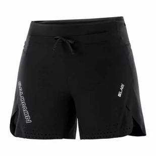 Spodenki Salomon S-Lab Speed 2in1 W Deep Black - Spodnie sportowe damskie - miniaturka - grafika 1