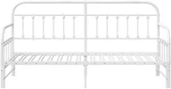 Łóżka - vidaXL Łóżka i ramy łóżek Biała Metal 80 x 200 cm Rozkładana - miniaturka - grafika 1