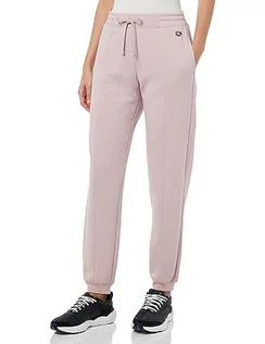 Spodnie sportowe damskie - Champion Legacy American Classics W-Light Powerblend Fleece High-Waist Relaxed Rib Cuff spodnie dresowe damskie, Różowy, XS - grafika 1