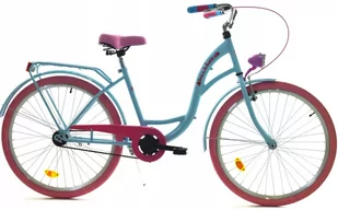Dallas Bike City Junior 1Spd 24 cale Niebieski z różem - Rowery - miniaturka - grafika 2