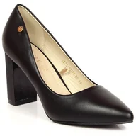 Czółenka - Czółenka na słupku Vinceza W JAN126A czarne - miniaturka - grafika 1