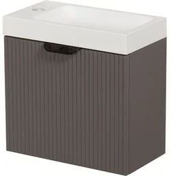 Szafka łazienkowa szara 40 cm FRESCO z umywalką - Szafki łazienkowe Szafka łazienkowa szara 40 cm FRESCO z umywalką - Szafki łazienkowe - miniaturka - grafika 1