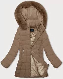 Pikowana kurtka zimowa damska J Style beżowa (16M9119-62) - J STYLE - Kurtki damskie - miniaturka - grafika 1