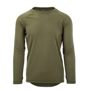 Helikon - Koszulka termoaktywna - Level 1 - Długi rękaw - Olive Green - BL-UN1-PO-02-B02 - Koszulki sportowe męskie - miniaturka - grafika 4