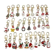 Czasopisma - Złote Metalowe Breloczki Świąteczne Mix Wzorów 5 szt. - miniaturka - grafika 1