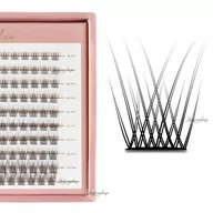Sztuczne rzęsy i akcesoria - Many Beauty - Many Lashes - Master Box V-Lashes Intense - B - Duży zestaw kępek do rzęs - 120 sztuk - miniaturka - grafika 1