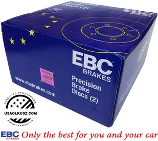 Przednia NAWIERCANA NACINANA tarcza hamulcowa EBC seria GD Cadillac DeVille 2000-2005 - Tarcze hamulcowe - miniaturka - grafika 3