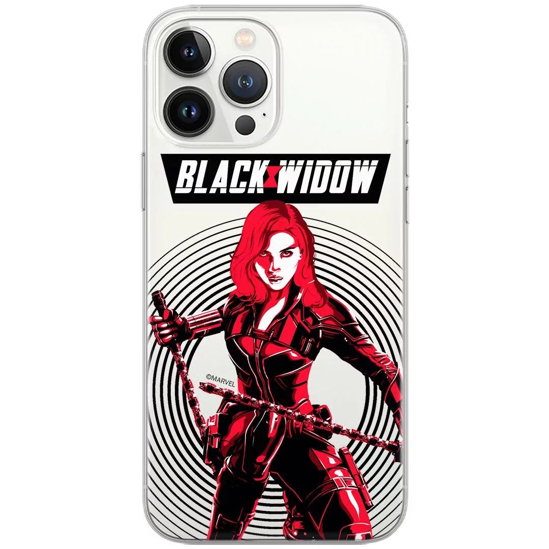 Etui Marvel dedykowane do Iphone 7 PLUS/ 8 PLUS, wzór: Czarna Wdowa 008 Etui częściowo przeźroczyste, oryginalne i oficjalnie licencjonowane