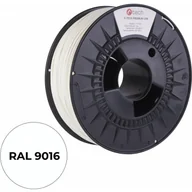 Filamenty i akcesoria do drukarek 3D - Filament do drukarki 3D C-TECH PREMIUM LINE, PETG, RAL9016, 1,75mm, 1kg, Traffic white - miniaturka - grafika 1