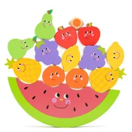 Układanki dla dzieci - Układanka Drewniana Balansowa Montessori Owoce - miniaturka - grafika 1