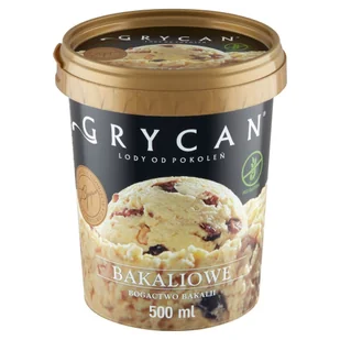 GRYCAN lody bakaliowe 0.5l - Lody i desery lodowe - miniaturka - grafika 1