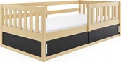 Łóżka dla dzieci i młodzieży - Elior Sosnowe łóżko dziecięce z barierkami - Apio - miniaturka - grafika 1