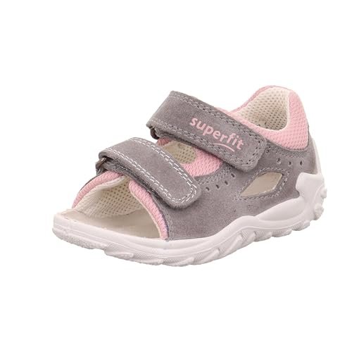 Superfit Dziewczęce sandały Flow, Szary, różowy 2020, 20 EU