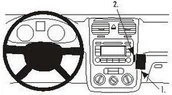 Uchwyty samochodowe do telefonów - ProClip do Volkswagen Golf V 04-09 - miniaturka - grafika 1