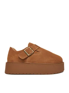 Badura Półbuty EO HY669015S-1 Brązowy - Buty dla dziewczynek - miniaturka - grafika 1