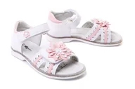 Buty dla dziewczynek - WOJTYŁKO 3S22315 biały, sandały dziecięce, rozmiary 26-30 - Wojtyłko - miniaturka - grafika 1