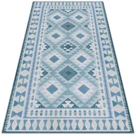 Dywany zewnętrzne - Dywan na taras zewnętrzny Niebieskie romby 150x225 cm - miniaturka - grafika 1