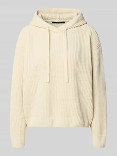 Sweter z dzianiny o kroju regular fit z kapturem model ‘NEAT’ - Swetry damskie - miniaturka - grafika 1