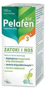 Pelafen Kid 3+ Zatoki i nos Płyn 100ml - Witaminy i minerały Pelafen Kid 3+ Zatoki i nos Płyn 100ml - Witaminy i minerały - miniaturka - grafika 1