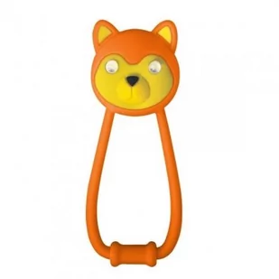 Kellys Lampka przednia Teddy pomarańczowa 125764 - Lampki rowerowe - miniaturka - grafika 1