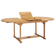 Stoły ogrodowe - vidaXL Stół rozkładany (150-200) x 100 x 75 cm, lite drewno tekowe - miniaturka - grafika 1