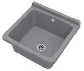 Zlewy i komory gospodarcze - Zlew gospodarczy szary ZLEWOZMYWAK komora TECHNICZNA robocza kotłowni garażu ORTA - miniaturka - grafika 1