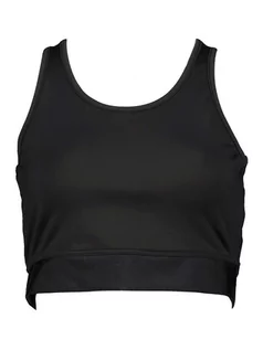 Koszulki sportowe damskie - LASCANA Top sportowy w kolorze czarnym - grafika 1