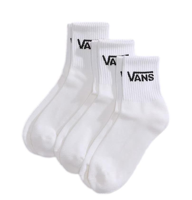 Skarpety Unisex VANS Classic Half Crew White (3 pary)VN000QBWWHT1 L