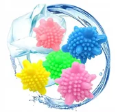 Środki do prania - KULKI DO PRANIA ZMIĘKCZAJĄCE WODĘ ANTYKŁACZKI ZESTAW KULKI PIORĄCE 5 SZTUK - miniaturka - grafika 1