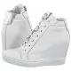 Sneakersy damskie - Sneakersy Białe/Srebrne B9046-I81-J28-000-B88 (CI719-a) Carinii - grafika 1