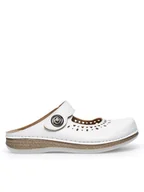 Klapki i japonki damskie - Inblu Klapki MK050100 Biały - miniaturka - grafika 1