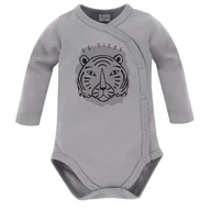 Body dla niemowląt - Pinokio Body rozpinane Le Tigre 62 SZARE - miniaturka - grafika 1