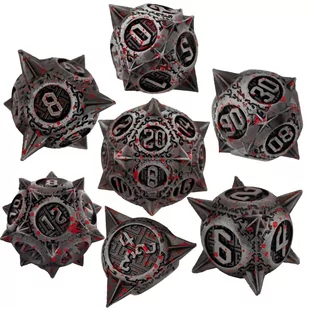 Kostki Rpg Morgensztern Zestaw 7 Metalowych Kości - Gry planszowe - miniaturka - grafika 1