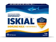 Przeziębienie i grypa - Iskial Immuno Max + Witamina C x 120 kaps - miniaturka - grafika 1