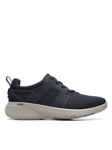 Clarks Sneakersy "Lehman Tie" w kolorze granatowym - Trampki męskie - miniaturka - grafika 1
