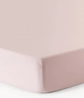 Prześcieradła - Prześcieradło z flaneli z gumką Biba S 90 x D 200 cm, W 15 cm Jasny różowy - miniaturka - grafika 1