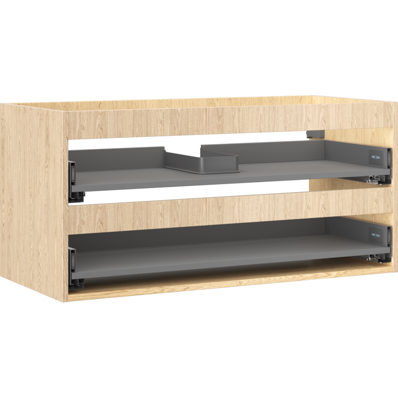 Mexen Box-A korpus szafki podumywalkowej 100 cm, 2 szuflady, dąb - 91AX0-1000-470-2-81