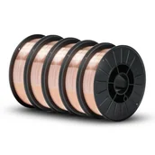 Akcesoria spawalnicze - Zestaw 5x drut spawalniczy SG2 G3Si1 0,8 mm / 5,0 kg - drut_sg2_0_8_5_px5 - miniaturka - grafika 1