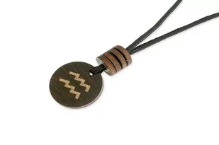 Wisiorek Z Drewnem Zodiakalny Wodnik - Wisiorki - miniaturka - grafika 1