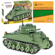 Klocki - KLOCKI COBI 2715 AMERYKAŃSKI CZOŁG SHERMAN M4A1   POJAZD WOJSKOWY ARMIA WOJSKO KOMP. Z 312 EL. + PŁYTKA - miniaturka - grafika 1